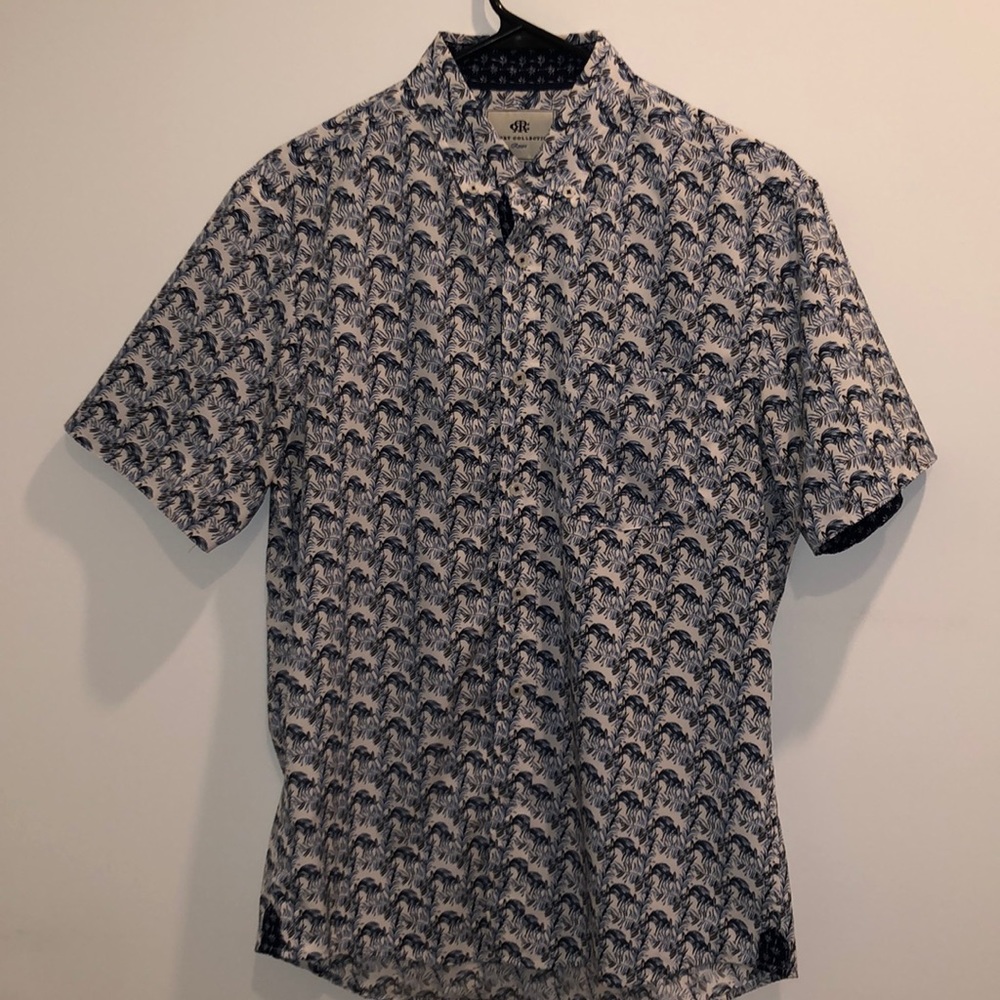 Micro stretch palm printed short sleeve shirt from Heritage.